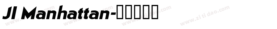 JI Manhattan字体转换